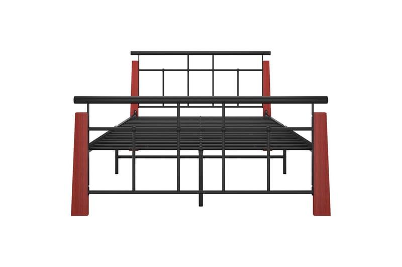 Sängynrunko metalli ja t�äysi tammi 120x200 cm - Huonekalut - Sänky - Sänkykehikot & sängynrungot
