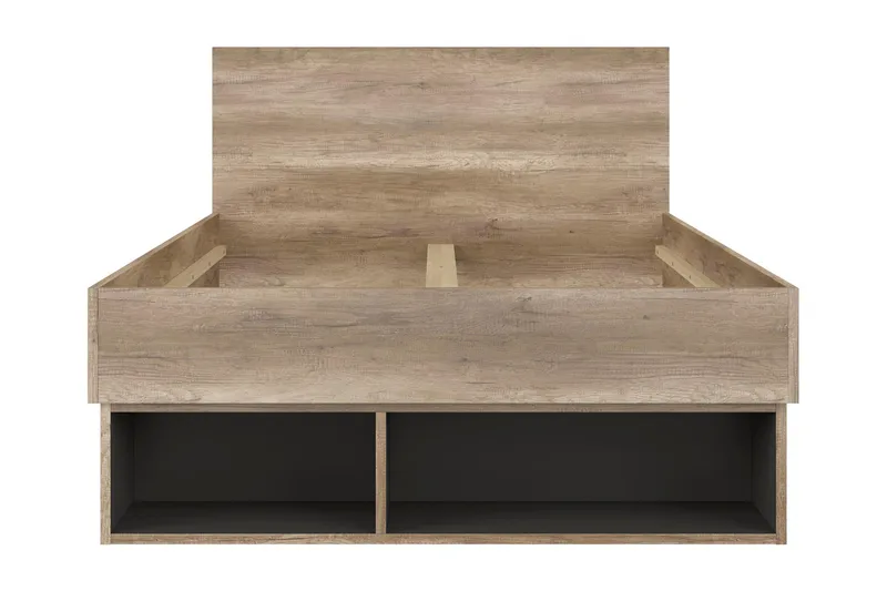 Sängynrunko Minette 120x200 cm, Tammi/Ruskea