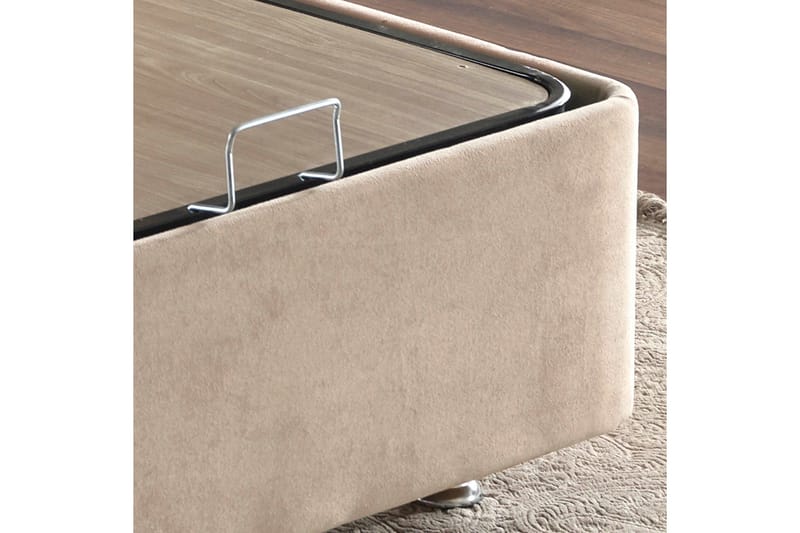 Sängynrunko Misopa 100x200 cm - Vaaleanruskea - Huonekalut - Sänky - Sänkykehikot & sängynrungot