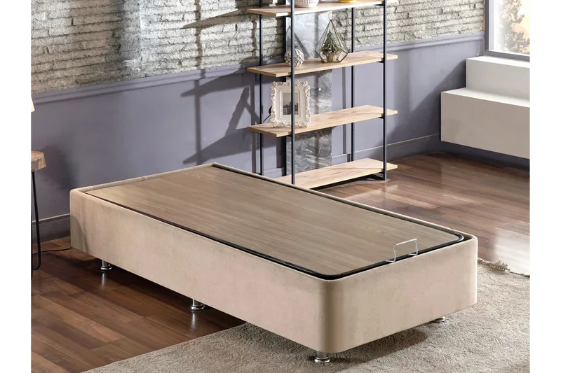 Sängynrunko Misopa 90x190 cm, Vaaleanruskea