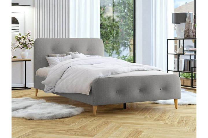 Sängynrunko Montrase 140x200 cm - Harmaa - Sänkykehikot & sängynrungot