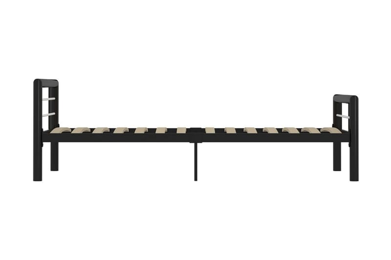 Sängynrunko musta ja valkoinen metalli 90x200 cm - Musta - Huonekalut - Sänky - Sänkykehikot & sängynrungot