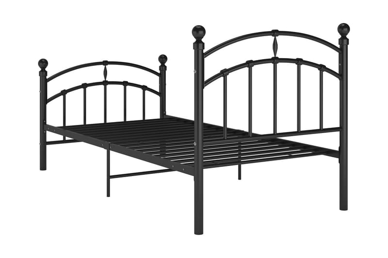 Sängynrunko musta metalli 100x200 cm - Huonekalut - Sänky - Sänkykehikot & sängynrungot