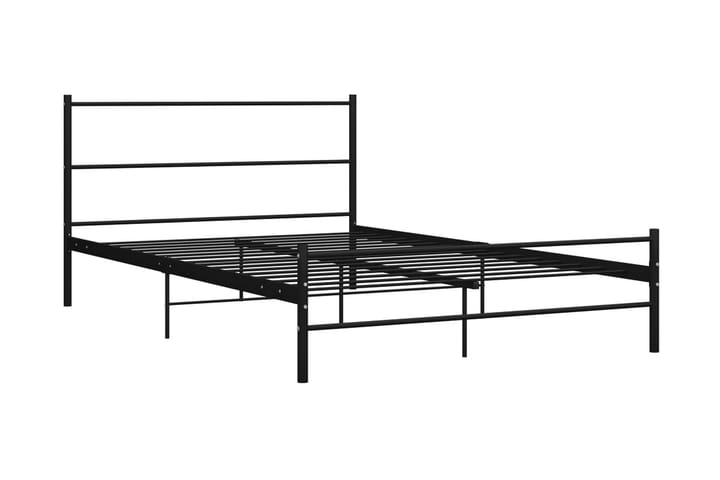 Sängynrunko musta metalli 120x200 cm - Musta - Sänkykehikot & sängynrungot