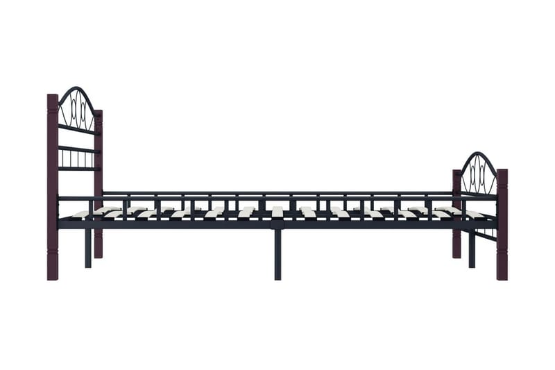 Sängynrunko musta metalli 120x200 cm - Musta - Huonekalut - Sänky - Sänkykehikot & sängynrungot