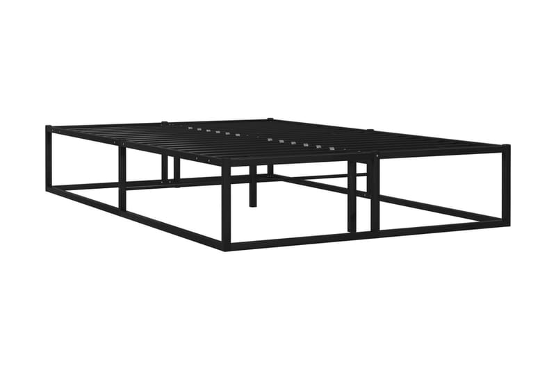 Sängynrunko musta metalli 120x200 cm - Musta - Huonekalut - Sänky - Sänkykehikot & sängynrungot