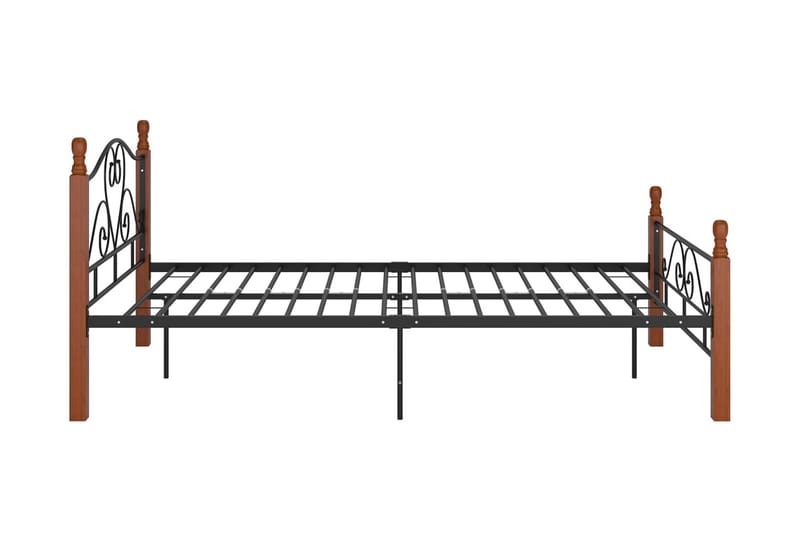 Sängynrunko musta metalli 120x200 cm - Musta - Huonekalut - Sänky - Sänkykehikot & sängynrungot