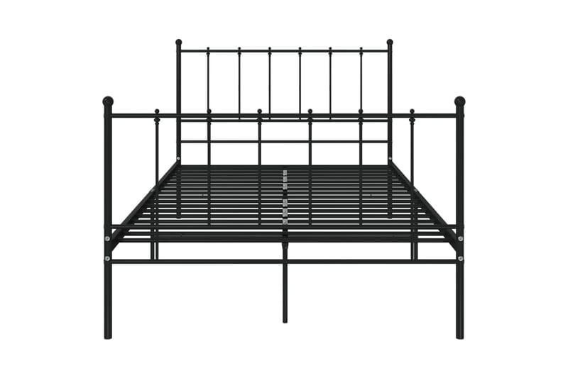 Sängynrunko musta metalli 120x200 cm - Huonekalut - Sänky - Sänkykehikot & sängynrungot
