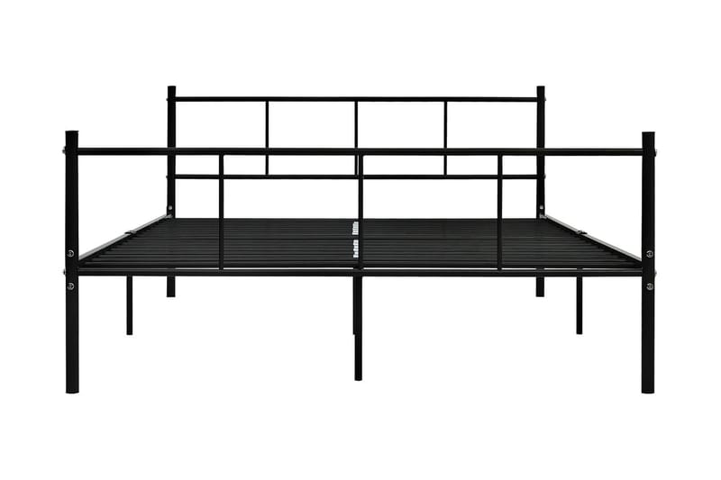 Sängynrunko musta metalli 140x200 cm - Musta - Huonekalut - Sänky - Sänkykehikot & sängynrungot