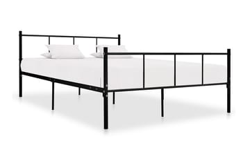 Sängynrunko musta metalli 160x200 cm - Musta - Huonekalut - Sänky - Sänkykehikot & sängynrungot