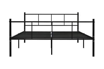 Sängynrunko musta metalli 160x200 cm - Musta - Huonekalut - Sänky - Sänkykehikot & sängynrungot