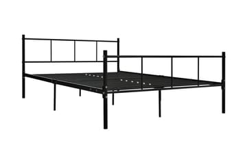 Sängynrunko musta metalli 160x200 cm - Musta - Huonekalut - Sänky - Sänkykehikot & sängynrungot