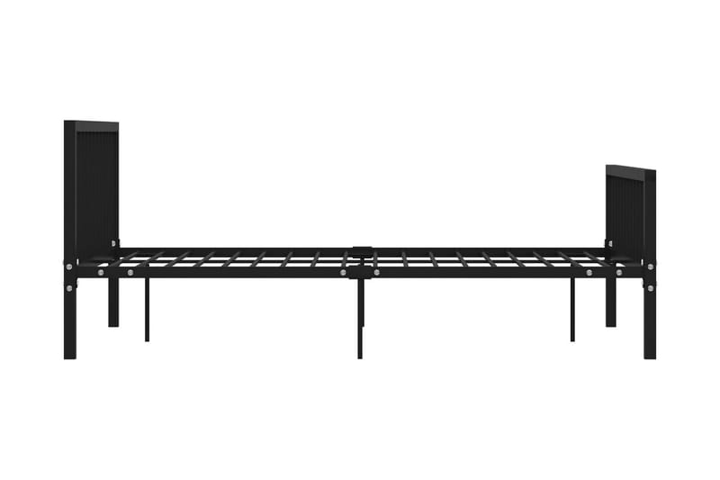 Sängynrunko musta metalli 160x200 cm - Huonekalut - Sänky - Sänkykehikot & sängynrungot
