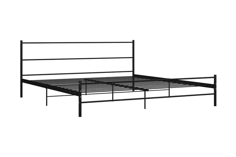 Sängynrunko musta metalli 180x200 cm - Musta - Huonekalut - Sänky - Sänkykehikot & sängynrungot