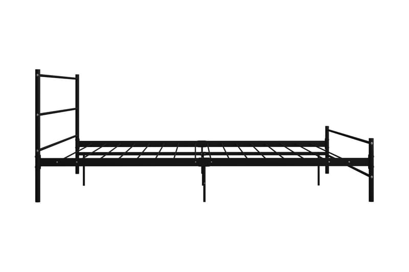 Sängynrunko musta metalli 180x200 cm - Musta - Huonekalut - Sänky - Sänkykehikot & sängynrungot