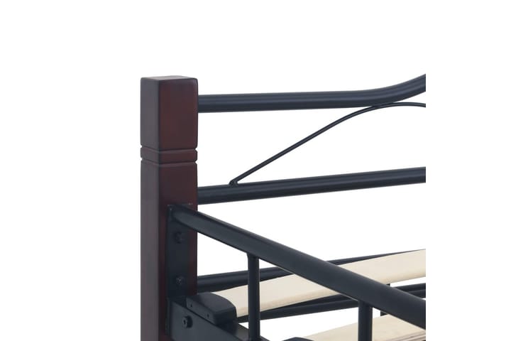 Sängynrunko musta metalli 180x200 cm - Musta - Sänkykehikot & sängynrungot