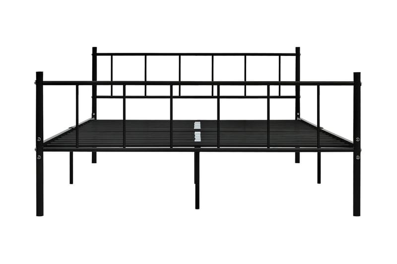 Sängynrunko musta metalli 180x200 cm - Musta - Huonekalut - Sänky - Sänkykehikot & sängynrungot