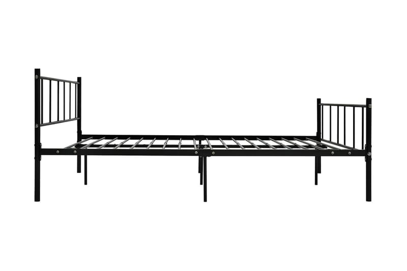 Sängynrunko musta metalli 180x200 cm - Musta - Huonekalut - Sänky - Sänkykehikot & sängynrungot