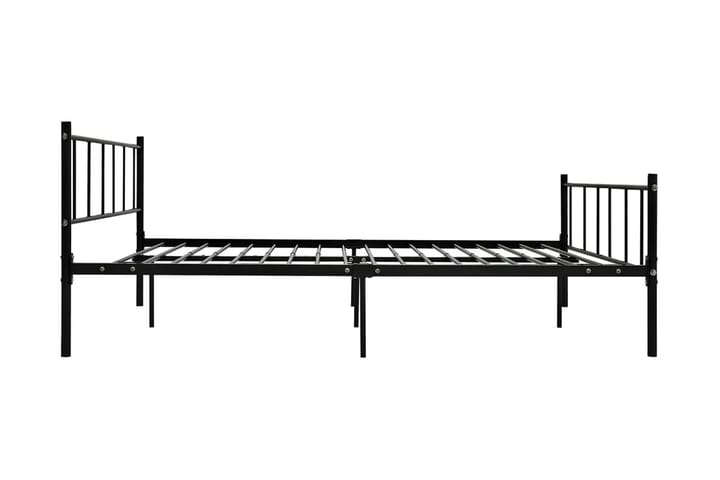 Sängynrunko musta metalli 180x200 cm - Musta - Sänkykehikot & sängynrungot