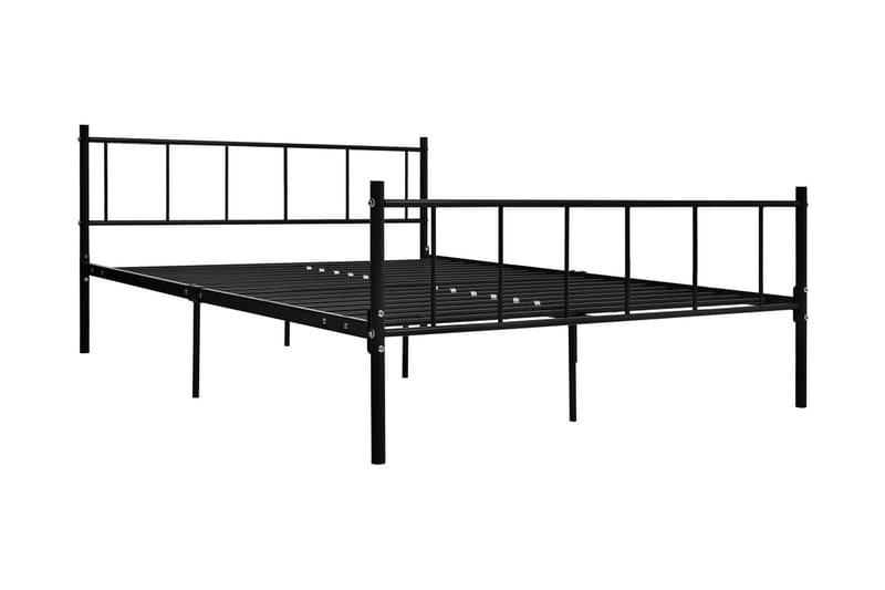 Sängynrunko musta metalli 180x200 cm - Musta - Huonekalut - Sänky - Sänkykehikot & sängynrungot
