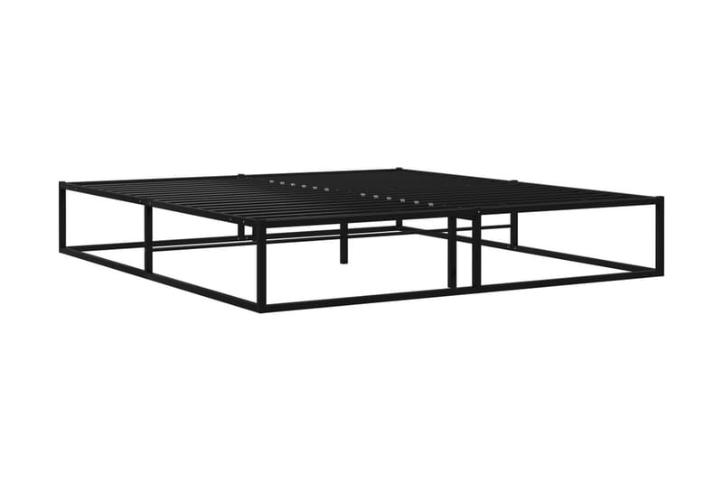 Sängynrunko musta metalli 180x200 cm - Musta - Huonekalut - Sänky - Sänkykehikot & sängynrungot