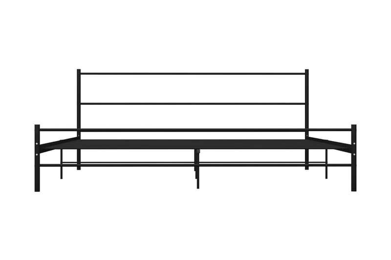 Sängynrunko musta metalli 200x200 cm - Musta - Huonekalut - Sänky - Sänkykehikot & sängynrungot