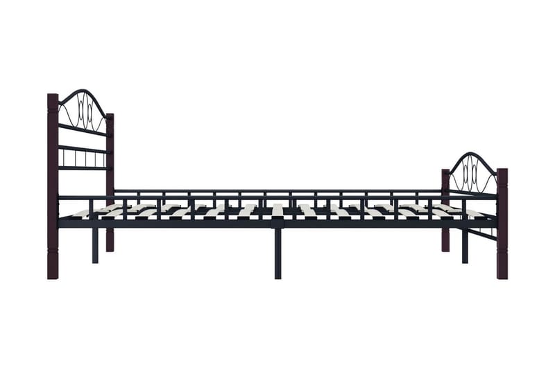 Sängynrunko musta metalli 200x200 cm - Musta - Huonekalut - Sänky - Sänkykehikot & sängynrungot
