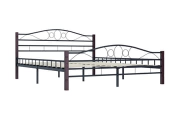 Sängynrunko musta metalli 200x200 cm - Musta - Huonekalut - Sänky - Sänkykehikot & sängynrungot