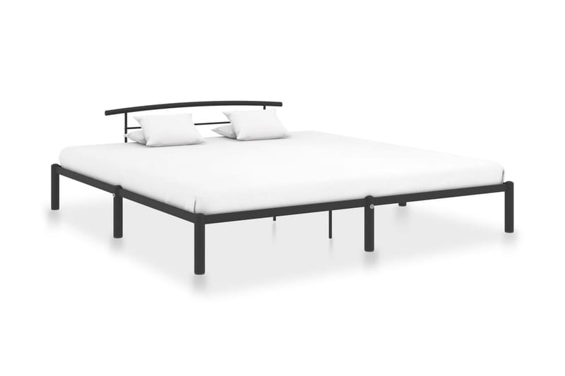 Sängynrunko musta metalli 200x200 cm - Musta - Huonekalut - Sänky - Sänkykehikot & sängynrungot