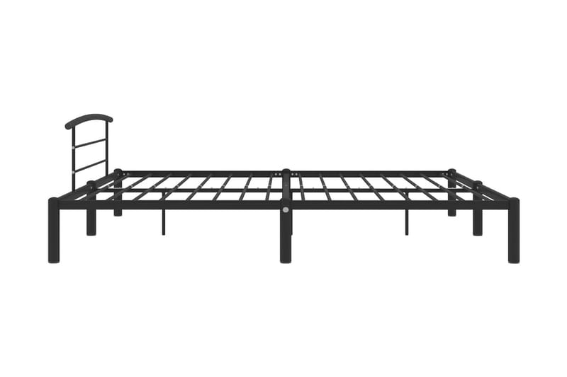 Sängynrunko musta metalli 200x200 cm - Musta - Huonekalut - Sänky - Sänkykehikot & sängynrungot