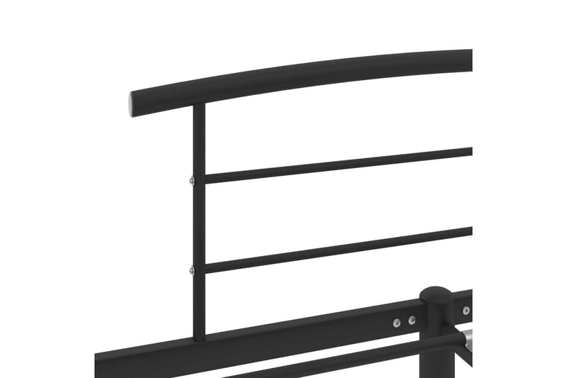 Sängynrunko musta metalli 200x200 cm - Musta - Huonekalut - Sänky - Sänkykehikot & sängynrungot