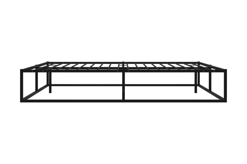 Sängynrunko musta metalli 200x200 cm - Musta - Huonekalut - Sänky - Sänkykehikot & sängynrungot