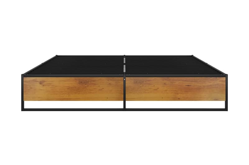Sängynrunko musta metalli 200x200 cm - Musta - Huonekalut - Sänky - Sänkykehikot & sängynrungot