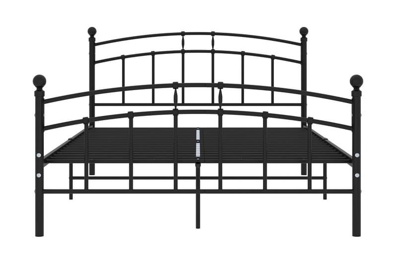 Sängynrunko musta metalli 200x200 cm - Huonekalut - Sänky - Sänkykehikot & sängynrungot