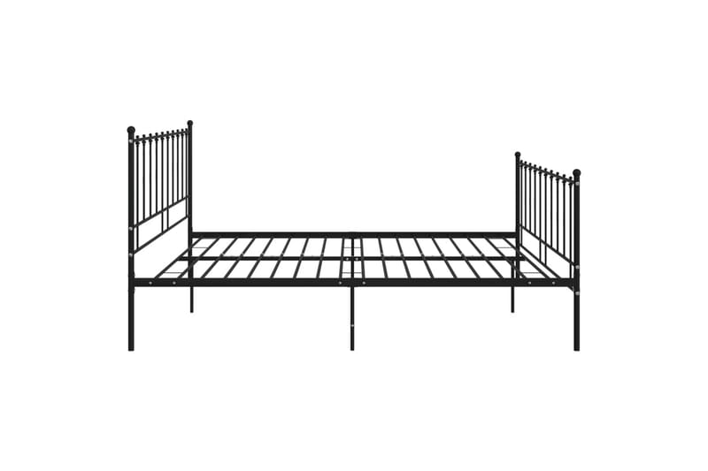 Sängynrunko musta metalli 200x200 cm - Huonekalut - Sänky - Sänkykehikot & sängynrungot