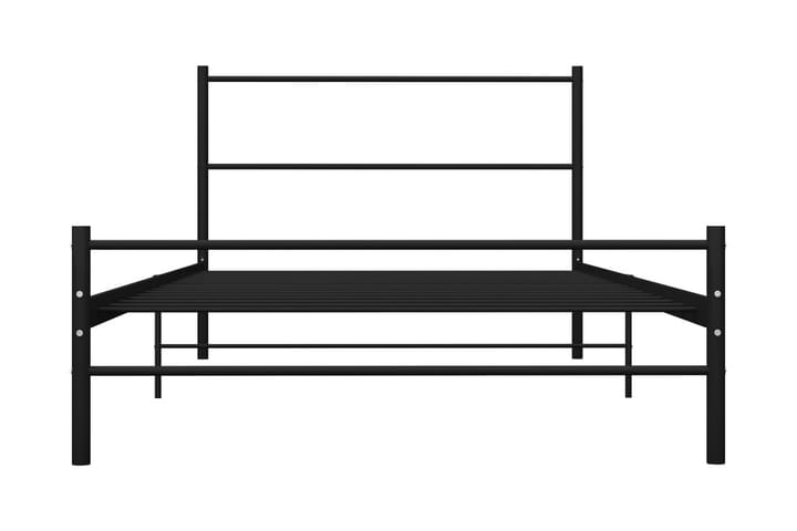 Sängynrunko musta metalli 90x200 cm - Musta - Sänkykehikot & sängynrungot