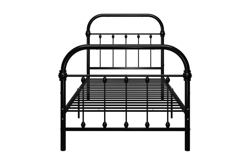Sängynrunko musta metalli 90x200 cm - Musta - Huonekalut - Sänky - Sänkykehikot & sängynrungot