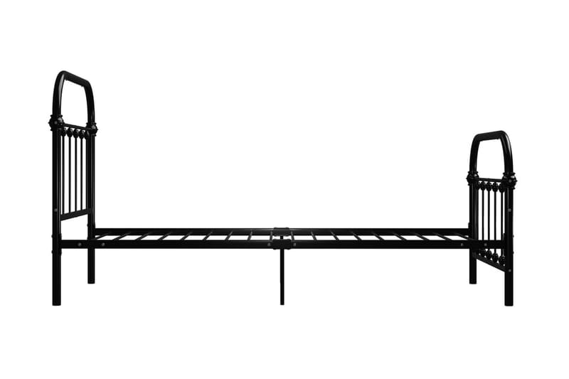 Sängynrunko musta metalli 90x200 cm - Musta - Huonekalut - Sänky - Sänkykehikot & sängynrungot