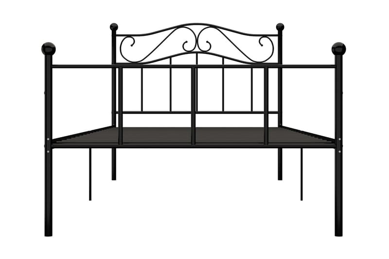 Sängynrunko musta metalli 90x200 cm - Musta - Huonekalut - Sänky - Sänkykehikot & sängynrungot