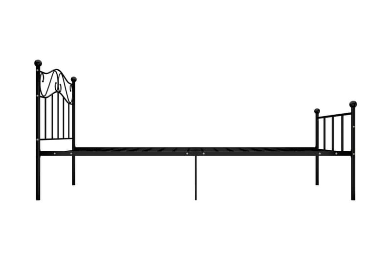 Sängynrunko musta metalli 90x200 cm - Musta - Huonekalut - Sänky - Sänkykehikot & sängynrungot