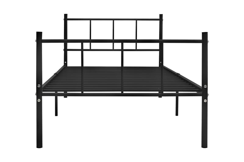 Sängynrunko musta metalli 90x200 cm - Musta - Huonekalut - Sänky - Sänkykehikot & sängynrungot