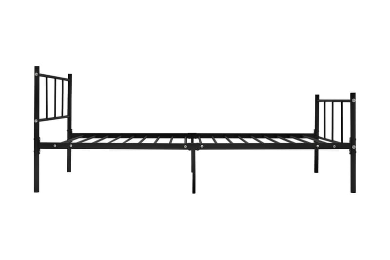 Sängynrunko musta metalli 90x200 cm - Musta - Huonekalut - Sänky - Sänkykehikot & sängynrungot