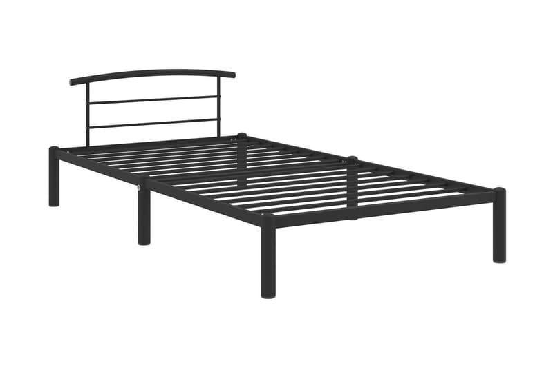 Sängynrunko musta metalli 90x200 cm - Musta - Huonekalut - Sänky - Sänkykehikot & sängynrungot