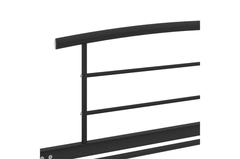 Sängynrunko musta metalli 90x200 cm - Musta - Huonekalut - Sänky - Sänkykehikot & sängynrungot