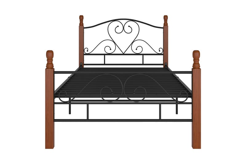 Sängynrunko musta metalli 90x200 cm - Musta - Huonekalut - Sänky - Sänkykehikot & sängynrungot