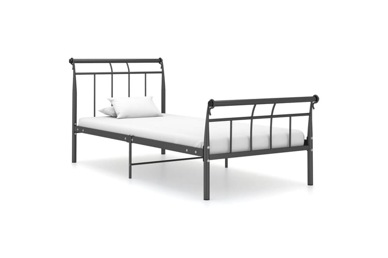 Sängynrunko musta metalli 90x200 cm - Musta - Huonekalut - Sänky - Sänkykehikot & sängynrungot