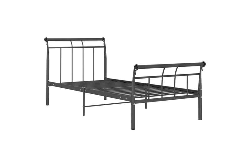 Sängynrunko musta metalli 90x200 cm - Musta - Huonekalut - Sänky - Sänkykehikot & sängynrungot