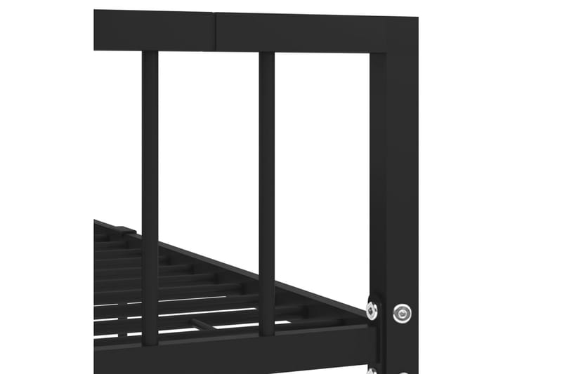 Sängynrunko musta metalli 90x200 cm - Huonekalut - Sänky - Sänkykehikot & sängynrungot