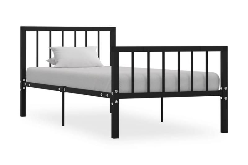 Sängynrunko musta metalli 90x200 cm - Huonekalut - Sänky - Sänkykehikot & sängynrungot