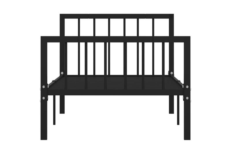 Sängynrunko musta metalli 90x200 cm - Huonekalut - Sänky - Sänkykehikot & sängynrungot
